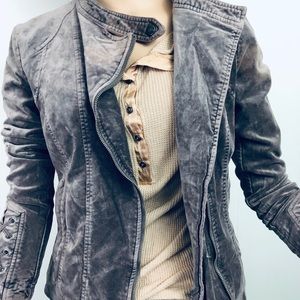 BNCI Blanc Noir Women Small Purple Velvet Jacket